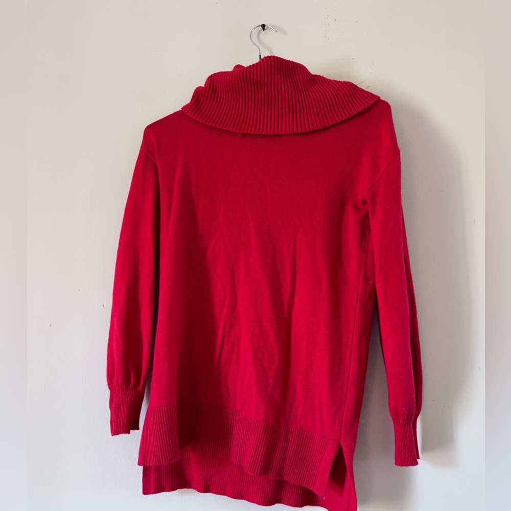 Loft Red Cowl Neck Sweater XXSP